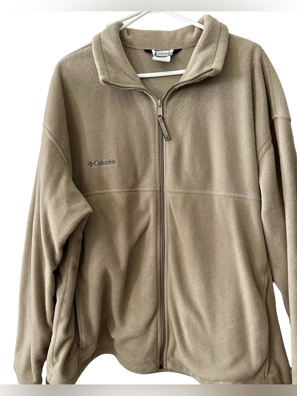 Columbia Men's Taupe Fleece Full-Zip Jacket